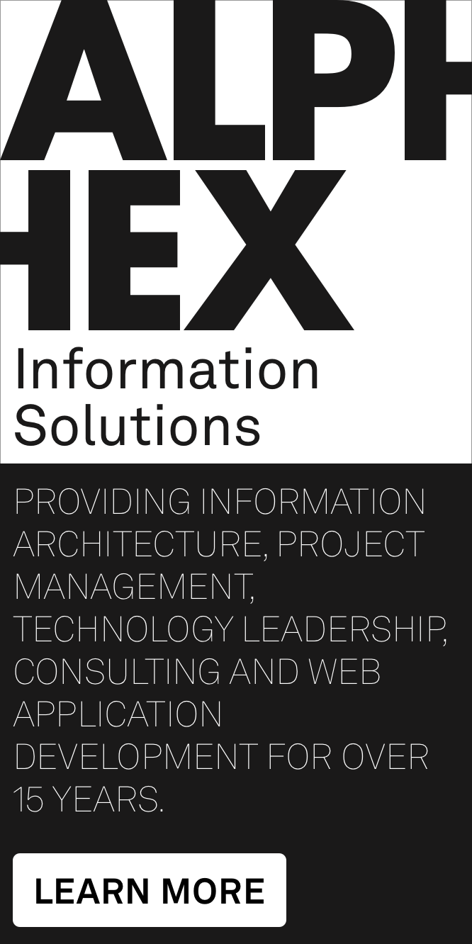 Alphex Information Solutions - 15 years of technology leadership in web application development.