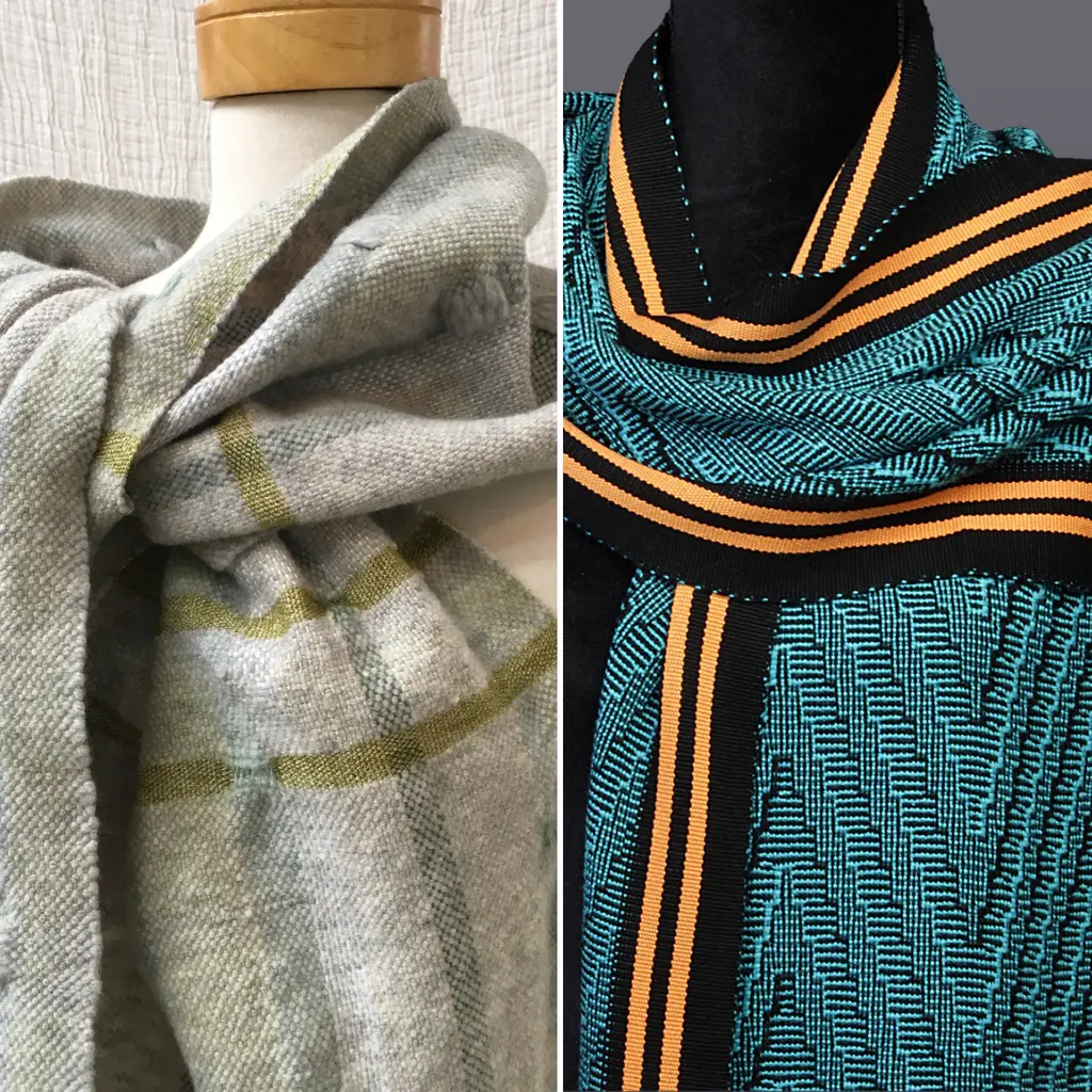 Scarves by Julie Simpson and Pamela Whitlock & Richard Davidson